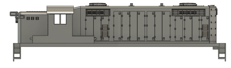 HO Scale - MKT AS-16m EMD Rebuild Locomotive Shell