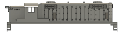 HO Scale - MKT AS-16m EMD Rebuild Locomotive Shell