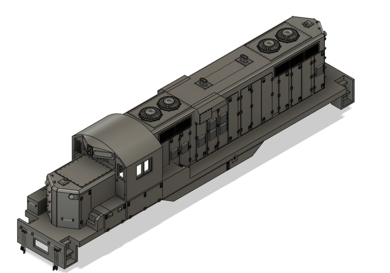 N Scale EMD GP9 Chop Nose no Dynamic Brakes