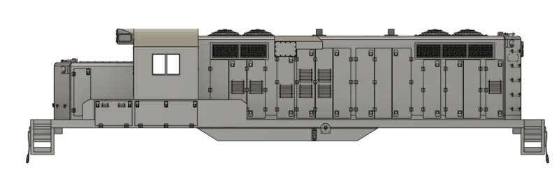 N Scale EMD GP9 Chop Nose no Dynamic Brakes