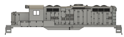 N Scale EMD GP9 Chop Nose Dynamic Brakes