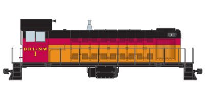Davenport Rock Island and North Western Alco S-3 Decals