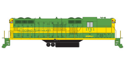 Pocono Northeast Railroad GP9 Decals