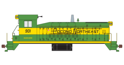 Pocono Northeast Railroad SW8 Decals