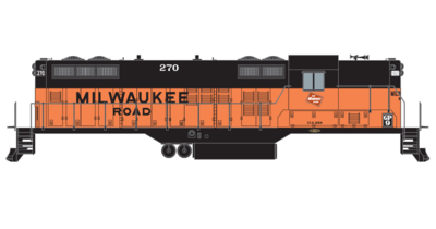 Milwaukee Road - EMD GP-9 - With Lettering Decals