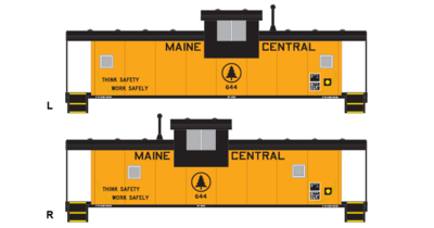 Maine Central Extended Vision Caboose - V.4 Decals