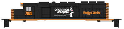 Wheeling &amp; Lake Erie Operation Life Saver Locomotive Decals