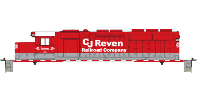 CJ Reven Railroad Company Locomotive Decals