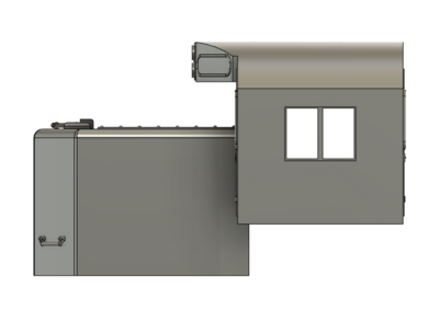 Locomotive Train Parts - EMD Gp7/9 Chop Nose Cab