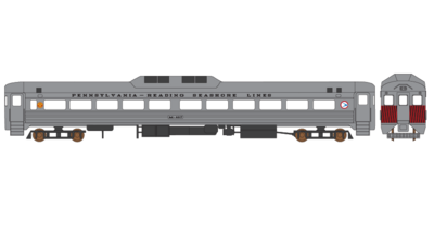 Pennsylvania Reading Seashore Lines RDC Decals