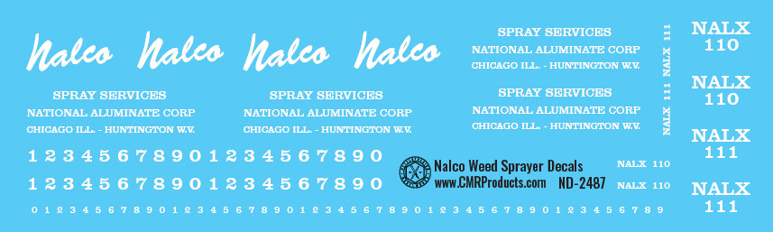 Nalco Spray Services Weed Sprayer Decals
