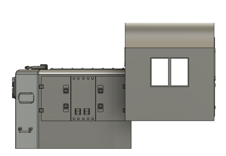 Locomotive Train Parts - EMD WM GP9 Chop Nose Cab