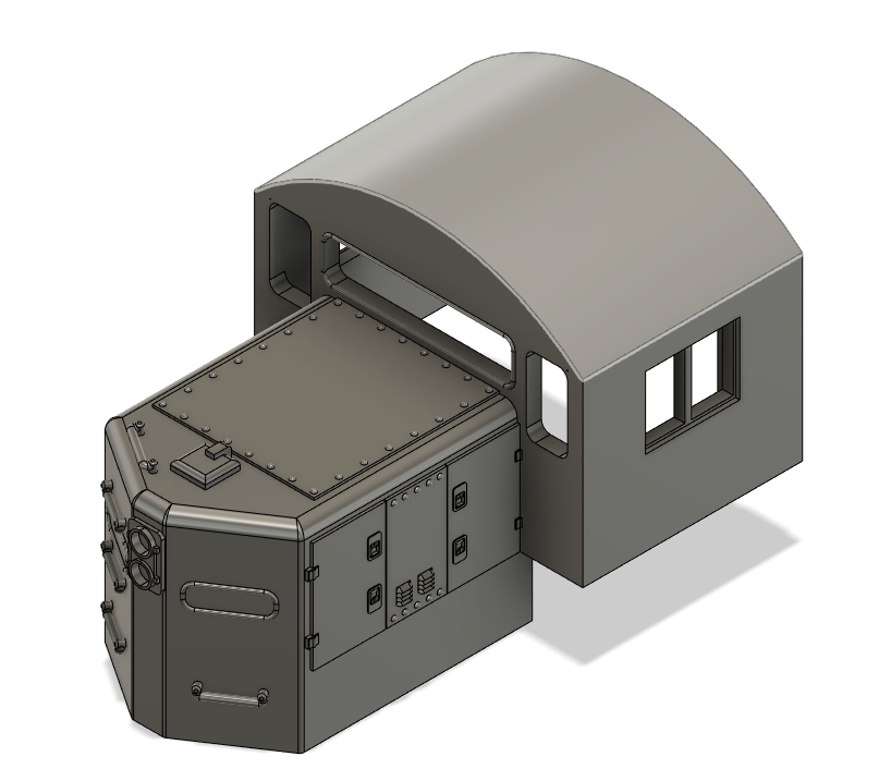 HO Scale Train Parts - EMD WM GP9 Chop Nose Cab