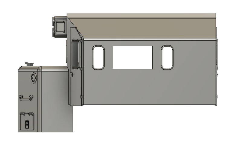 Locomotive Train Parts - MEC GP9M Extended Cab