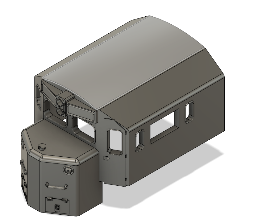 HO Scale Train Parts - MEC GP9M Extended Cab