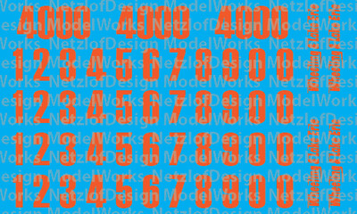HO Scale - Wheeling Lake Erie Orange Locomotive Patch Out Decals
