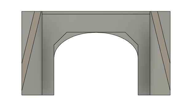 N Scale - Concrete Snow Shed 2 Track
