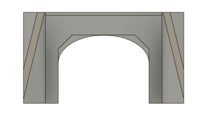 N Scale - Concrete Snow Shed 2 Track