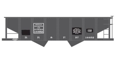 Buffalo Rochester Pittsburgh Open Hopper GLA 2 Bay Restencil Decals