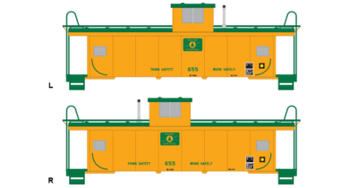 Maine Central Standard Caboose - V.3 Decals
