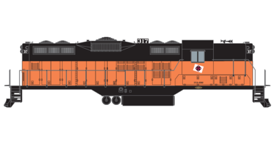 Davenport Rock Island and North Western Locomotive GP9 Decals