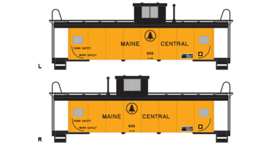 Maine Central Standard Caboose - V.1 Decals