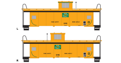 Maine Central Standard Caboose - V.2 Decals