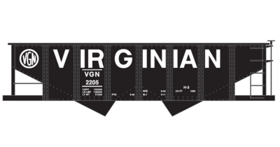 Virginian GLa 2 Bay Open Hopper Decals