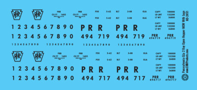 Pennsylvania GLa 2 Bay MOW with Logo Open Hopper Decals