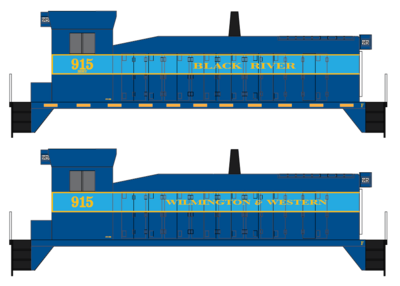 Black River &amp; Western - Wilmington &amp; Western SW-900 Decals