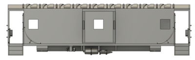 N Scale - Erie Lackawanna C351 Bay Window Caboose