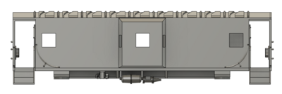 N Scale - Erie Lackawanna C301 Bay Window Caboose
