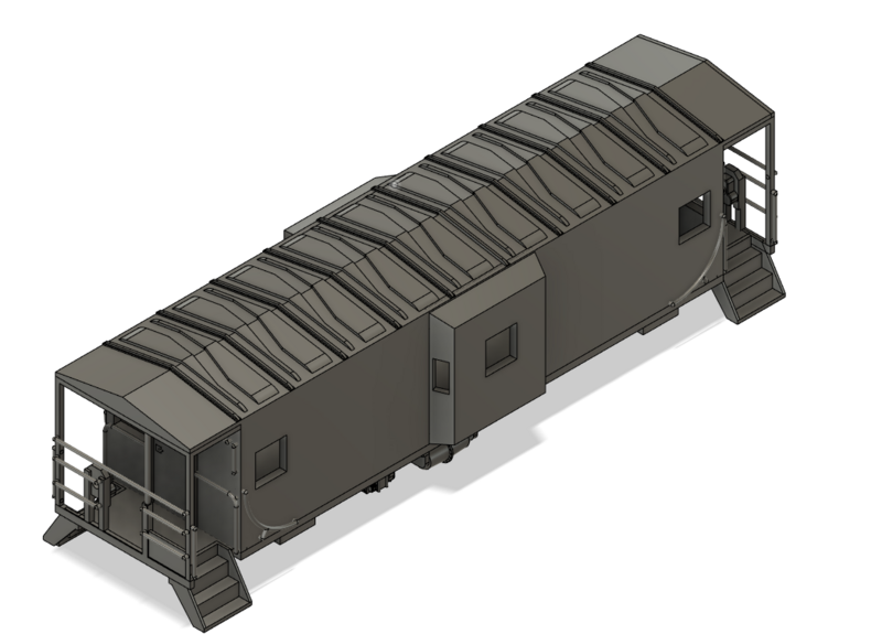 N Scale - Erie Lackawanna C301 Bay Window Caboose