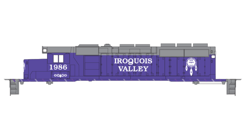 Iroquois Valley Railway Locomotive Decals