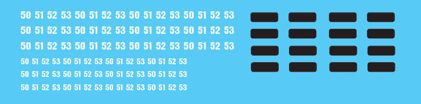Customized Numbers Railroad Gothic
