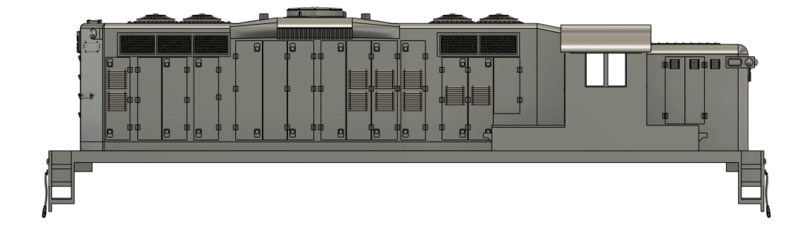 HO Scale - AS-16m "Buffalo" High Hood with DB Locomotive Shell