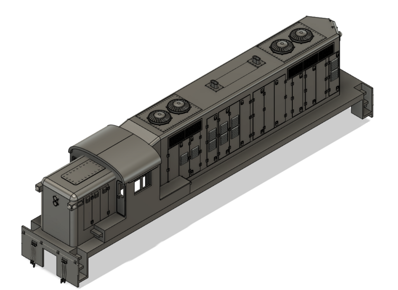 N Scale - AS-16m &quot;Buffalo&quot; High Hood No DB Locomotive Shell