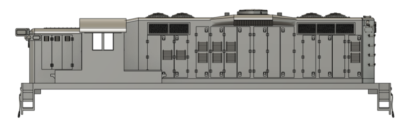 HO Scale - AS-16m Buffalo High Hood with DB, High Numberboards Locomotive Shell