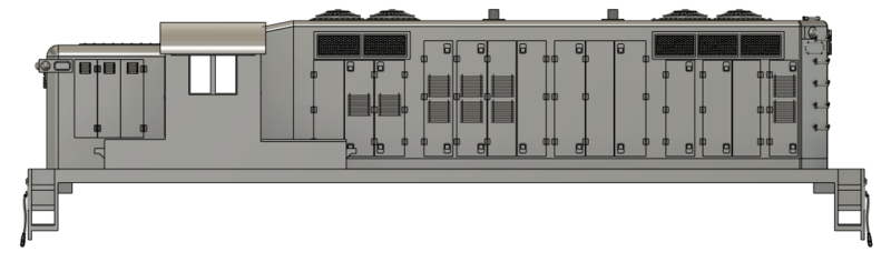 HO Scale - AS-16m "Buffalo" High Hood No DB Locomotive Shell