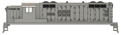 HO Scale - AS-16m "Buffalo" High Hood No DB Locomotive Shell