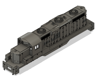 N Scale - EMD GP10 Phase 3 with DB Locomotive Shell
