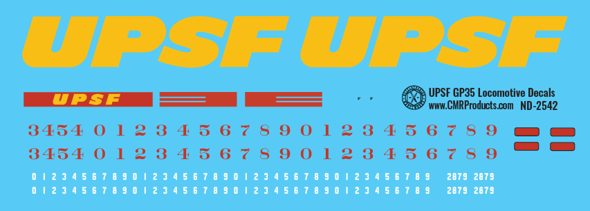 UPSF GP35 Locomotive Decals