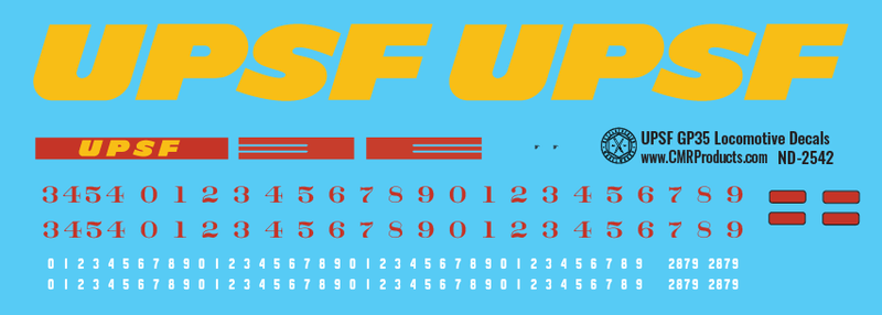 UPSF GP35 Locomotive Decals
