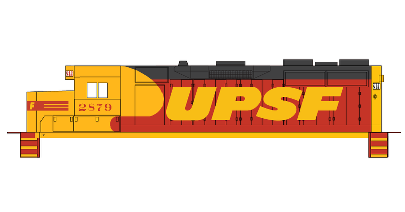 UPSF GP35 Locomotive Decals