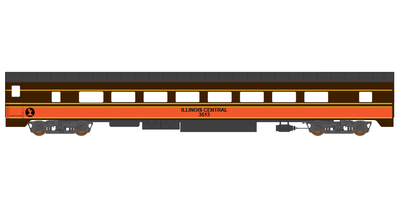 Illinois Central Pullman Patchout Passenger Car Decals