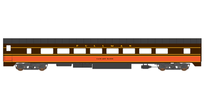 Illinois Central Pullman Passenger Car Decals
