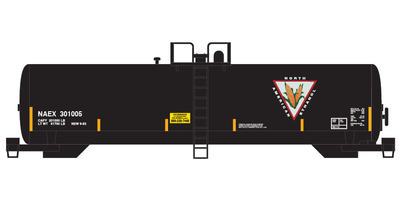 North American Ethanol Modern Tank Car White Lettering Decals
