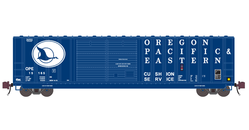 Oregon Pacific &amp; Eastern 50ft Double Door Box Car Decals