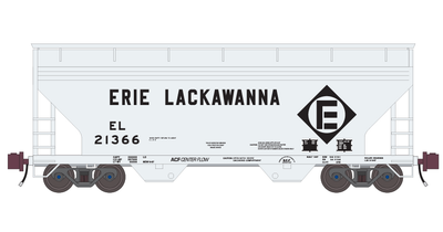 Erie Lackawanna 2 Bay ACF Covered Hopper Decals