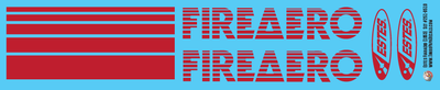Estes Fireaero (1953) Decals